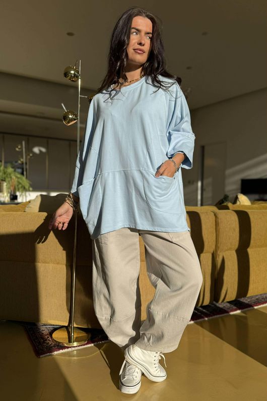 Lagen Nola Oversized Sweat Light Denim /5=